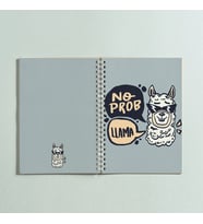 No ProbLama Lama Tasarım Spiralli A5 96 Yaprak Çizgisiz Defter PYTKDT0234