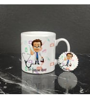 Doktor Kupa Bardak ve Anahtarlık Set 001