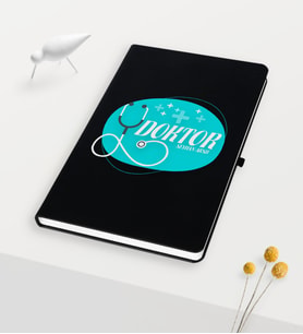 BK Gift Kişiye Özel Doktor Temalı Siyah Defter - 14