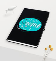 BK Gift Kişiye Özel Doktor Temalı Siyah Defter - 14