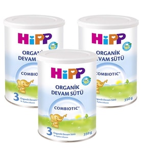Hipp 3 Organik Combiotic Bebek Sütü 350 Gram 3 Adet