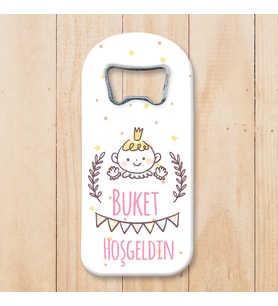 Sevimli Bebek Temalı Uzun (dik ) Açacak Magnet