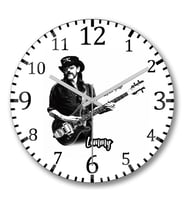 Lemmy Duvar Saati Bombeli Gercek Cam