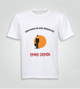 Kişiye Özel Ögrenci Baskılı Tshirt