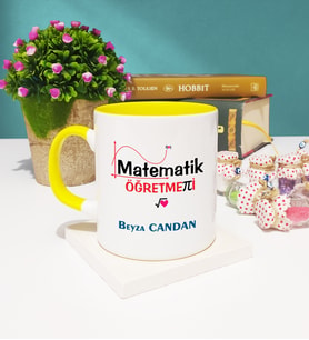 Matematik Öğretmeni Kupa Bardak Sarı