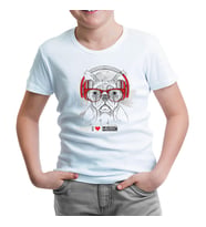 Köpek - Müzik Beyaz Çocuk Tshirt