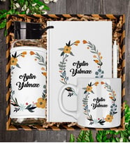 Kişiye Özel Defter Kalem Kupa Ve Matara Hediye Seti 94214