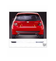 Chevrolet Aveo HB Krom Bagaj Alt Çıtası  2005-2011 ARASI P.ÇELİK