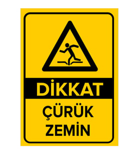 MIGNATIS - Dikkat Çürük Zemin Levhası - Sac Malzeme 35x50cm