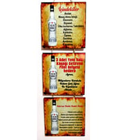 Rakı Sözleri Yazılı Retro Ahşap Bahçe, Cafe, Bahçe, Teras İçin 3 Bölmeli Tablo