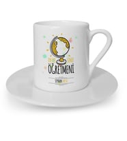 BK Gift Kişiye Özel En İyi Sınıf Öğretmeni Türk Kahvesi Fincanı  4