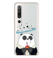 Panda Tasarımlı Süper Şeffaf Silikon Telefon Kılıfı Xiomai Mi10-pro