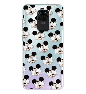 Mickey Tasarımlı Süper Şeffaf Silikon Telefon Kılıfı Xiomai Redmi Note 9