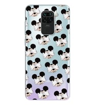 Mickey Tasarımlı Süper Şeffaf Silikon Telefon Kılıfı Xiomai Redmi Note 9