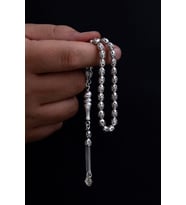 Gümüş Tespih Delikli Ortaboy 15gr
