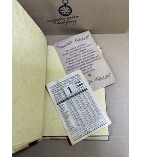 Orijinal Takvim Yaprağı Ile Nostaljik Defter