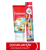 Colgate Minions Çocuk Diş Macunu 75 ml + Diş Fırçası 6+ Yaş