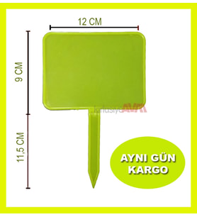 Açılı Saplamalı Etiket Küçük Boy 10 Ad.Fosforlu Sarı