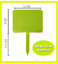Açılı Saplamalı Etiket Küçük Boy 10 Ad.Fosforlu Sarı