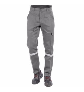 İş Pantolonu 7/7 Gabardin %100 Pamuk Kışlık (Gri)