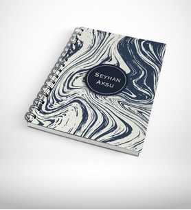 BK Gift Kişiye Özel Ahşap Kapaklı Defter