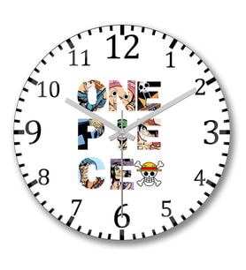 One Piece8 Duvar Saati Bombeli Gercek Cam