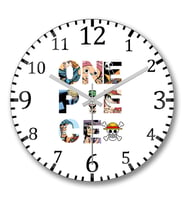 One Piece8 Duvar Saati Bombeli Gercek Cam