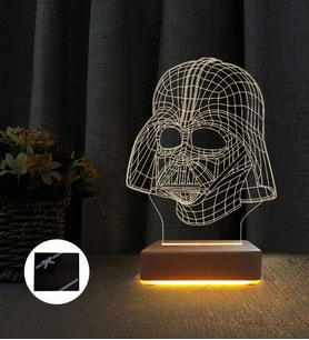 3d Star Wars Darth Vader Lamba Çocuk Odası Gece Lambası (Sarı)