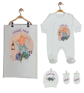 Pia Baby Gl 1930-03 İsme Özel Battaniyeli Tulum Set