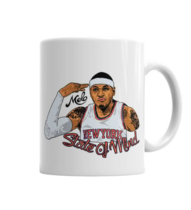 Carmelo New York Knicks Kupa Bardak Porselen