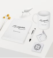 BK Gift Kişiye Özel Atatürk Temalı Beyaz Defter Kalem Kupa Ayna Seti - 6