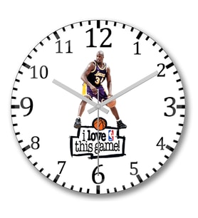 Shaq O'neal I Love Duvar Saati Bombeli Gercek Cam