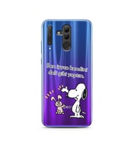 Snoopy Tasarımlı Süper Şeffaf Silikon Telefon Kılıfı Huawei Honor 20 Lite 