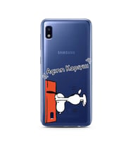 Snoopy Tasarımlı Süper Şeffaf Silikon Telefon Kılıfı Samsung A10
