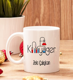 Kimyagere Hediye Beyaz Kupa Bardak