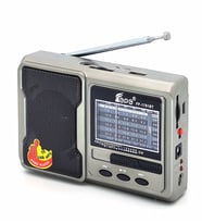 FM Radyolu Bluetoothlu Şarjlı Cep Radyosu + El Feneri FP-1781BT Nostaljik Radyo