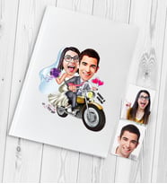 BK Gift Kişiye Özel Evleniyoruz Karikatür Düğün Anı Defteri  8