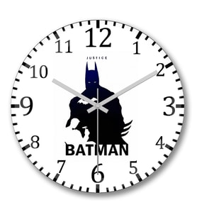 Kp Batman Duvar Saati Bombeli Gercek Cam