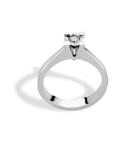 0.10 CT Görünümlü Pırlanta Tektaş Yüzük