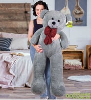 140 Cm Sevimli Pelüş Ayıcık (Gri)