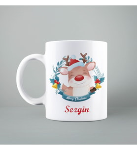 Yılbaşı Geyiği Kupası Kişiye Özel