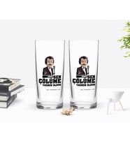 BK Gift Kişiye Özel Renkli Baskılı Çünkü Sen Çölüme Yağmur Oldun Tasarımlı İkili Rakı Bardağı Seti-7 (Beyaz)