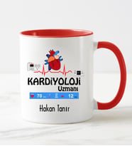 Kardiyoloji Uzmanı Kupa Bardağı Kırmızı
