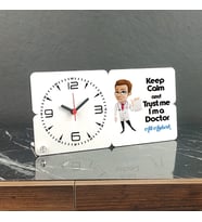 Doctor Ahşap Masa Saati