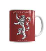 Game Of Thrones  House Lannister Kupa Bardak Porselen