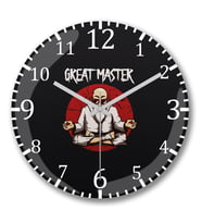 Great Master Duvar Saati Bombeli Gercek Cam