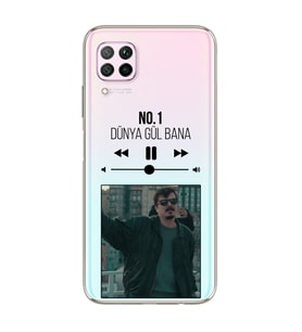 No.1 Mp3 Tasarımlı Süper Şeffaf Silikon Telefon Kılıfı Huawei P40 Lite