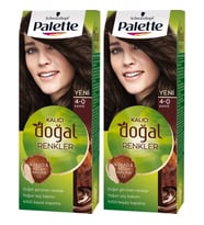 Palette Natural Colors 4-0 Amber Kahve 2 adet(Boya seti hediyeli) 