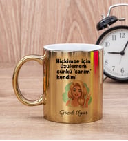 Canım Kendim İsme Özel Gold Kupa Bardak