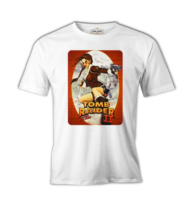 Tomb Raider - Lara Croft Beyaz Erkek Tshirt